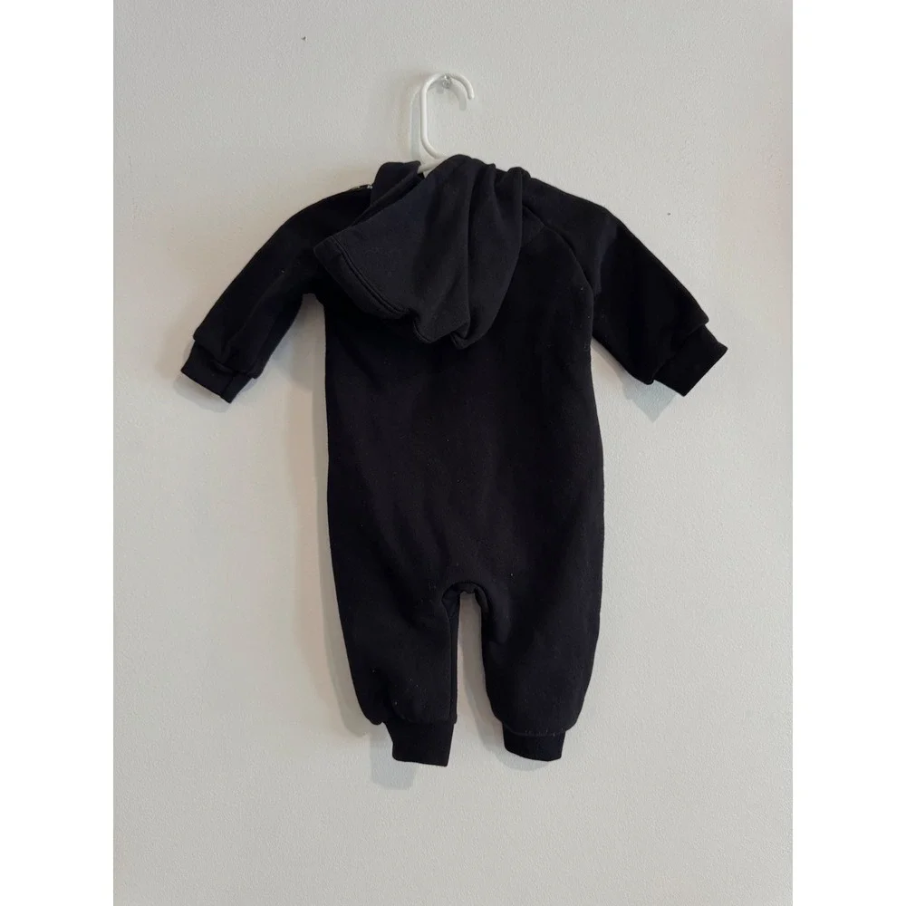 Nike Sportswear Hooded Fleece Coverall Infant‎ 6M Black Logo boys romper